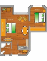 Ferienwohnung in Neustadt - ancora Marina Haus 1 Nr. 02, Typ 2 - Bild 3