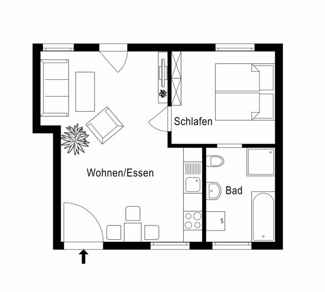 Ferienhaus in Gelting - Paulsen Häuschen - Schloss Gelting - Bild 25