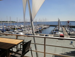 Apartment 22 "Lachende Möwe" mit Sauna, Blickrichtung offene See